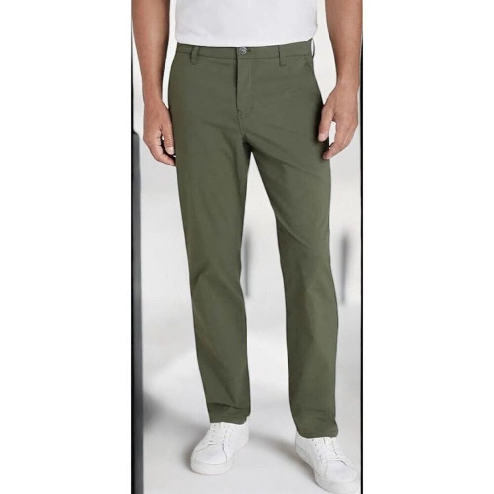 Weatherproof Olive Green Chinos - Classic Men’s Khakis